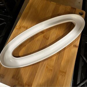 Williams Sonoma | Olive Serving tray Oval White charcuterie board Olives